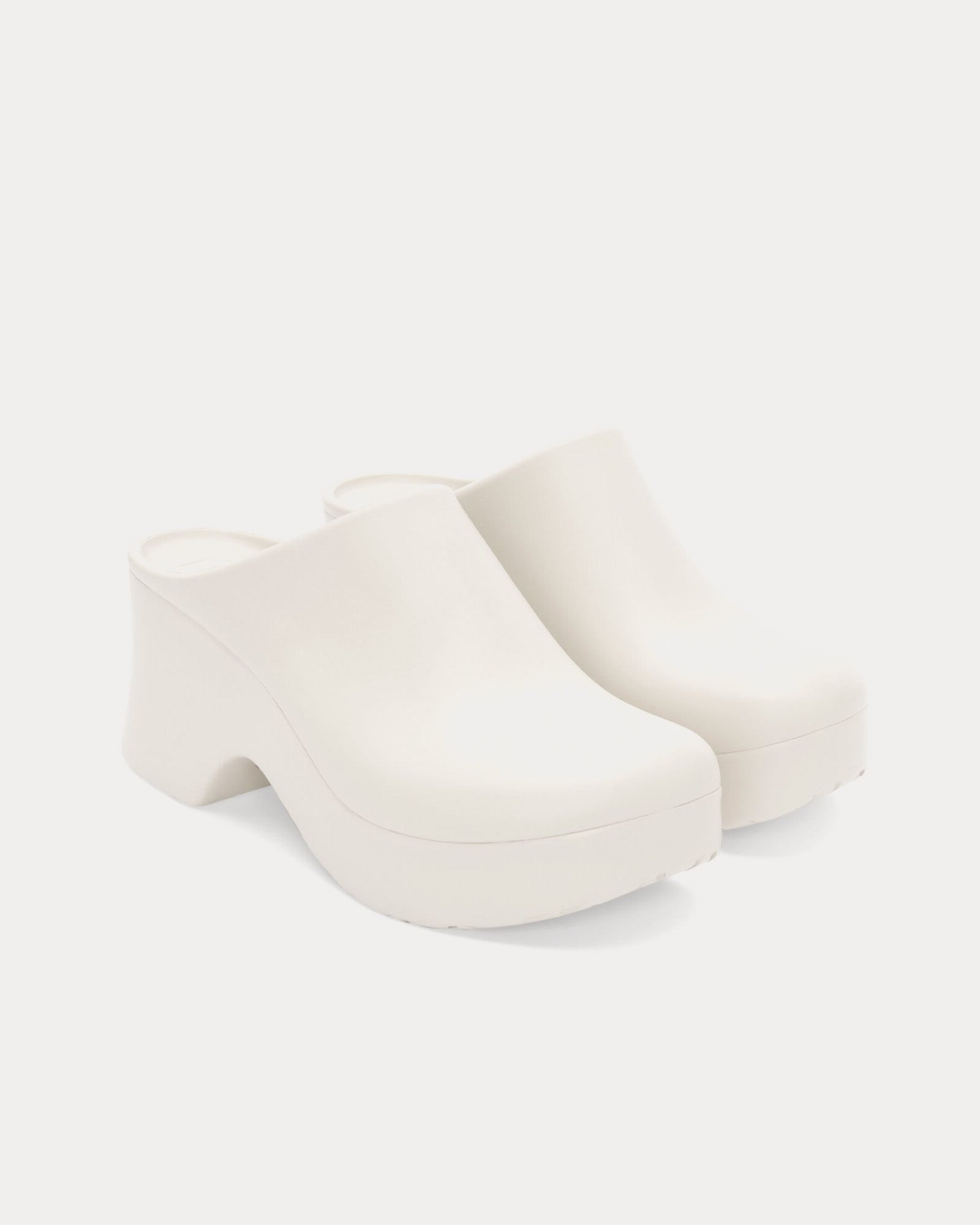 Loewe x Paula's Ibiza - Foam Light Foam Rubber White Clogs
