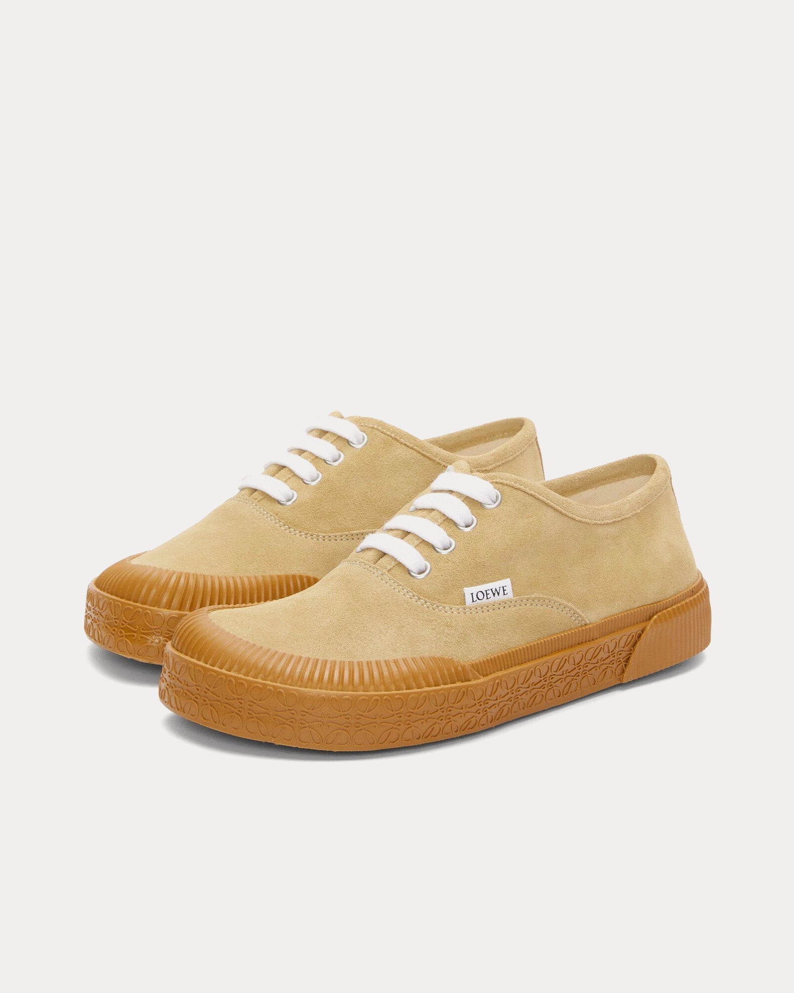 TERRA VULCA LACE-UP SNEAKER IN SAND BROWN SUEDE