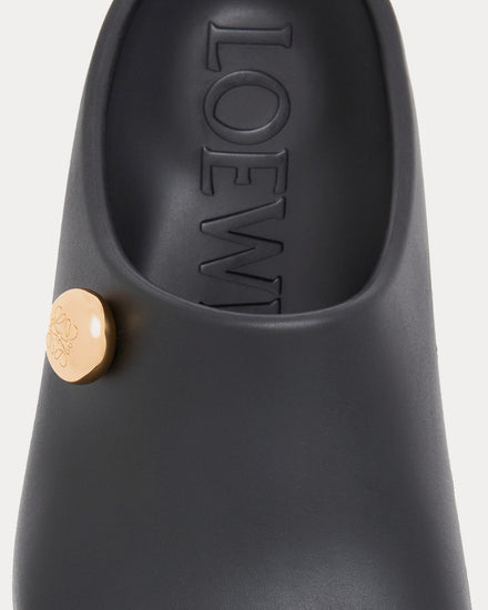 Loewe x Paula's Ibiza Foam Pebble Black / Gold Slides - 3