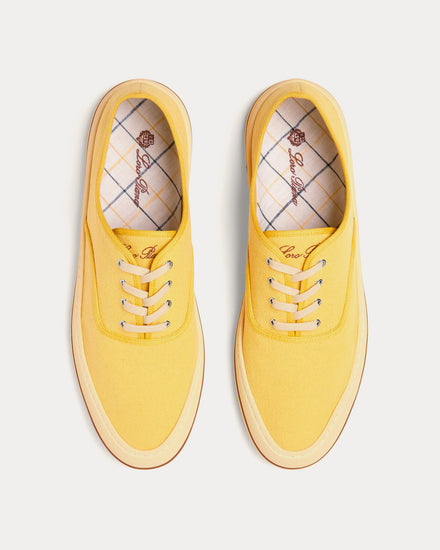 Loro Piana Nantucket Walk Minty Lemon Low Top Sneakers - 2