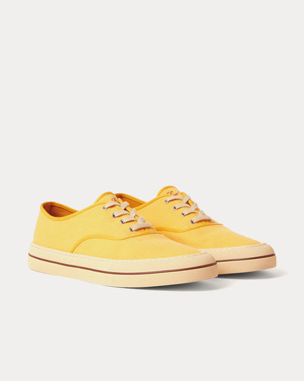 Loro Piana Nantucket Walk Minty Lemon Low Top Sneakers - 3