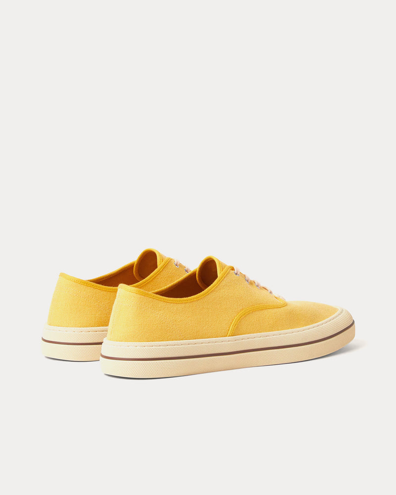 Loro Piana 麻100% リネン ポロシャツ イエロー系 Loro Piana Men's Nantucket Walk Minty Lemon Low Top Sneakers