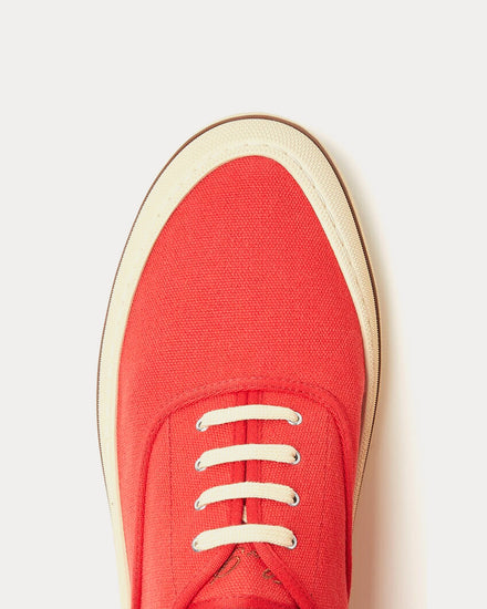 Loro Piana Nantucket Walk Red Tango Low Top Sneakers - 5