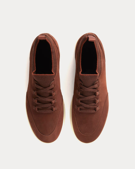 Loro Piana Soho Walk Calfskin Cotto Brown Low Top Sneakers - 2
