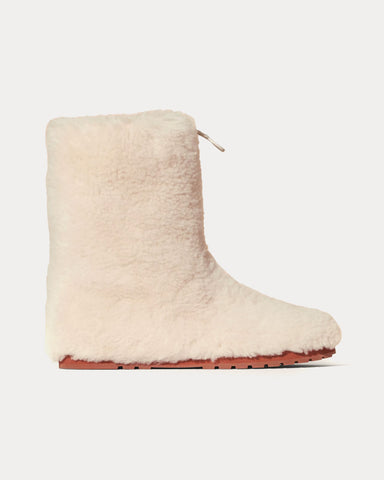 Loro Piana Quinn Natural Melange Ankle Boots