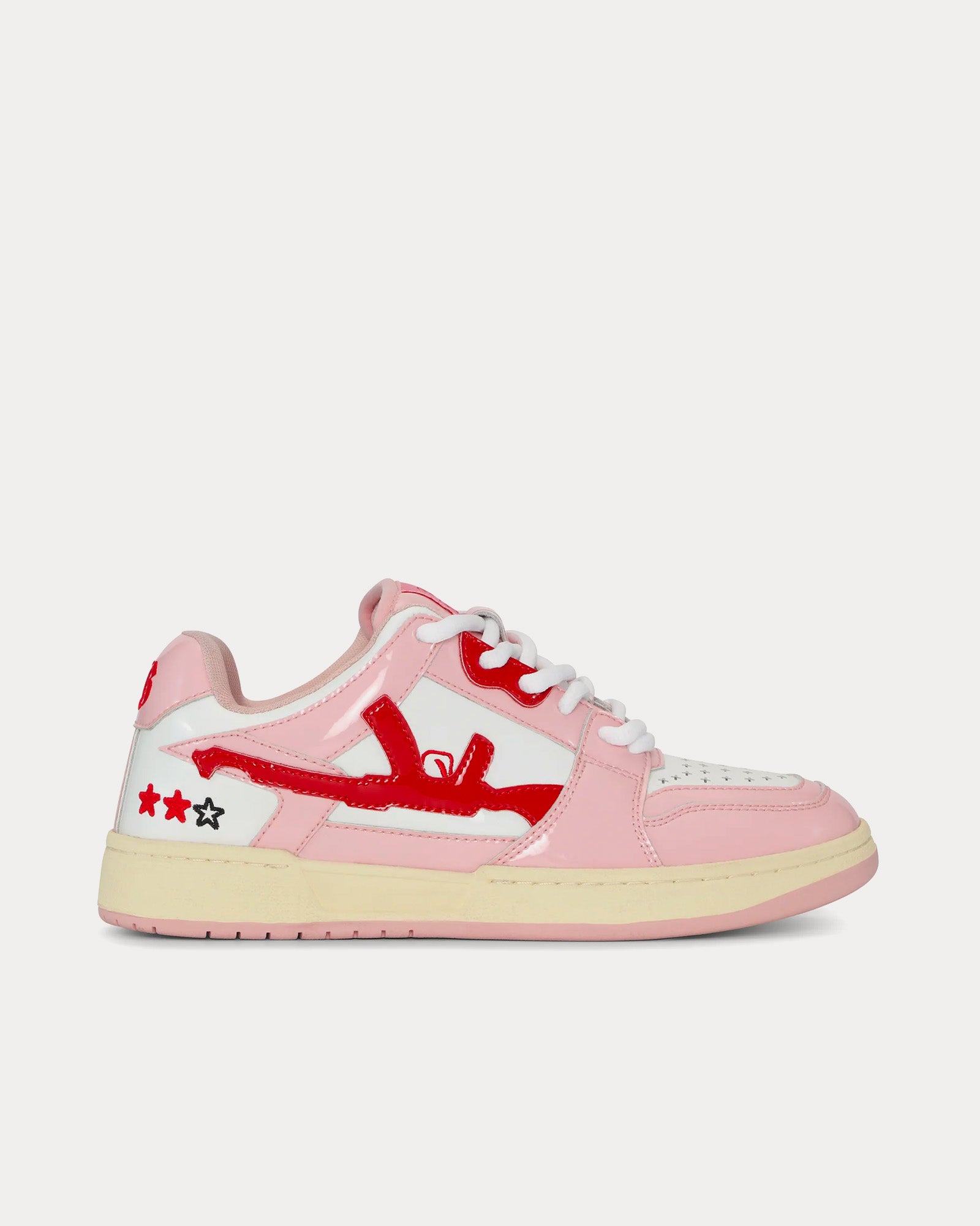 Lyserøde sneakers med stjerner