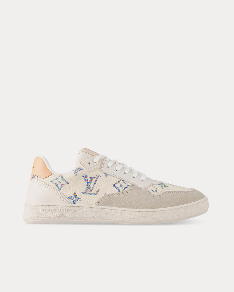 Louis Vuitton Women's LV Stadium Tweed White Low Top Sneakers