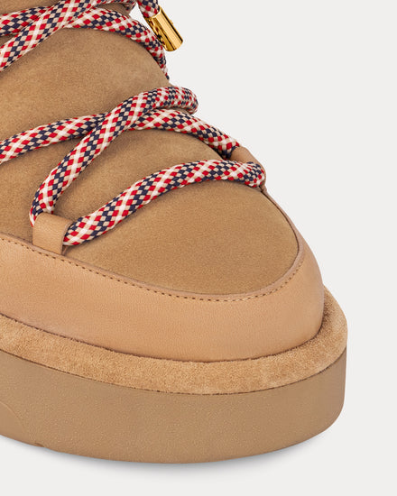 Louis Vuitton LV Ski Aspen Platform Beige Ankle Boots - 3