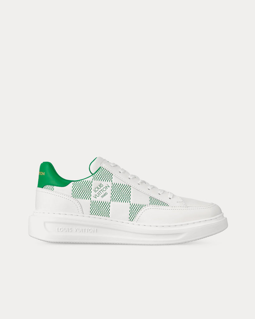 Louis Vuitton Beverly Hills Mens Sneakers, Green, 08.0