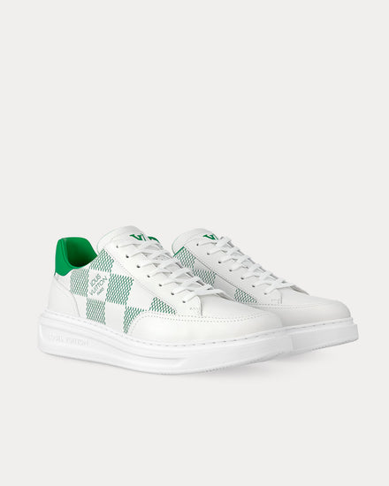 Louis Vuitton Beverly Hills White / Green Low Top Sneakers - 3