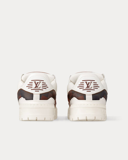 Louis Vuitton LV Maxi Trainer Damoflage-Printed Calf Leather White / Brown Low Top Sneakers - 3