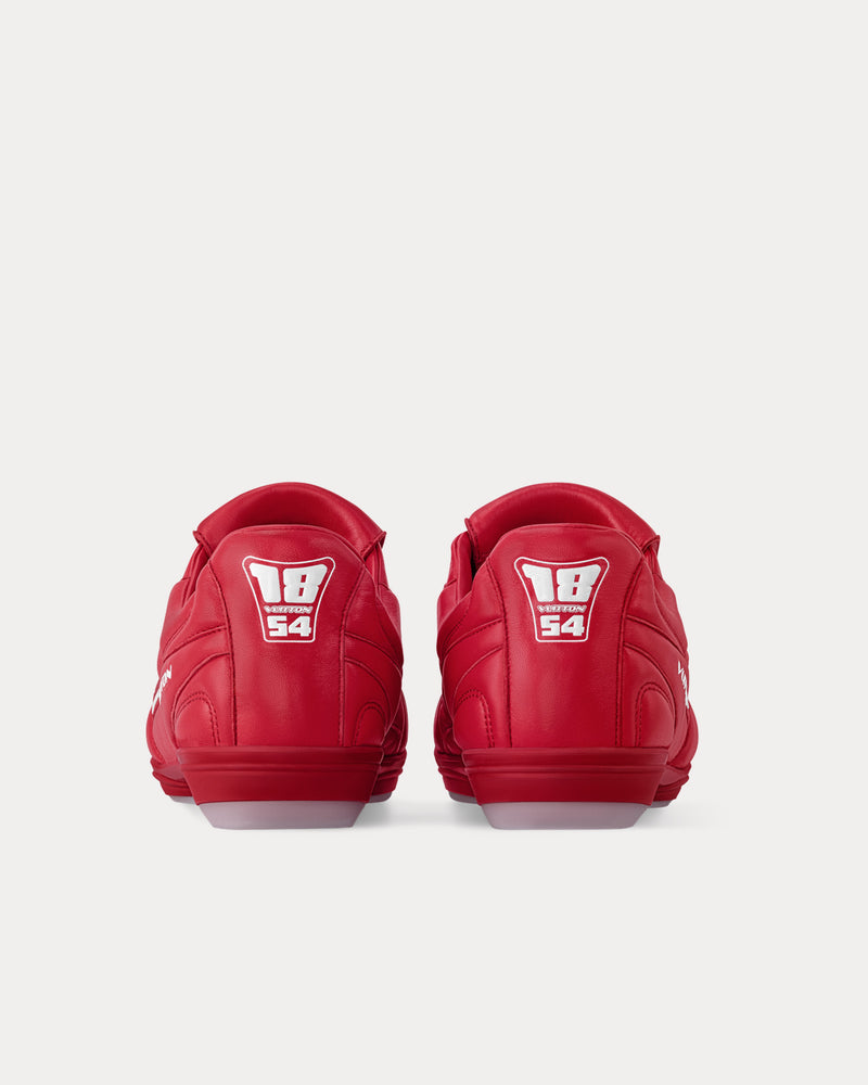 Louis Vuitton LV Footprint Football Trainers Red Low Top Sneakers - 4