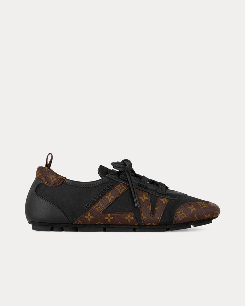 Louis Vuitton LV Sneakerina Monogram Black Low Top Sneakers - 1