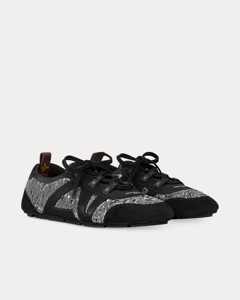 Louis Vuitton LV Sneakerina Sequins Black / Silver Low Top Sneakers - 3