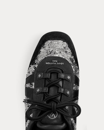 Louis Vuitton LV Sneakerina Sequins Black / Silver Low Top Sneakers - 6