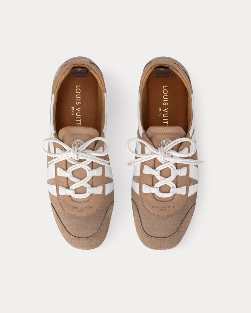 Louis Vuitton LV Sneakerina Hazelnut Brown Low Top Sneakers - 2