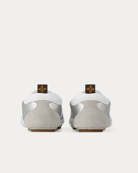 Louis Vuitton LV Sneakerina Silver Low Top Sneakers - 4