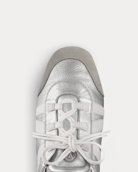 Louis Vuitton LV Sneakerina Silver Low Top Sneakers - 6