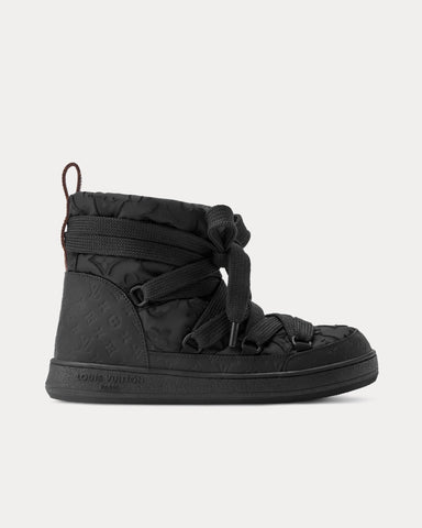 Louis Vuitton LV Cloud Lace-Up Black Ankle Boots