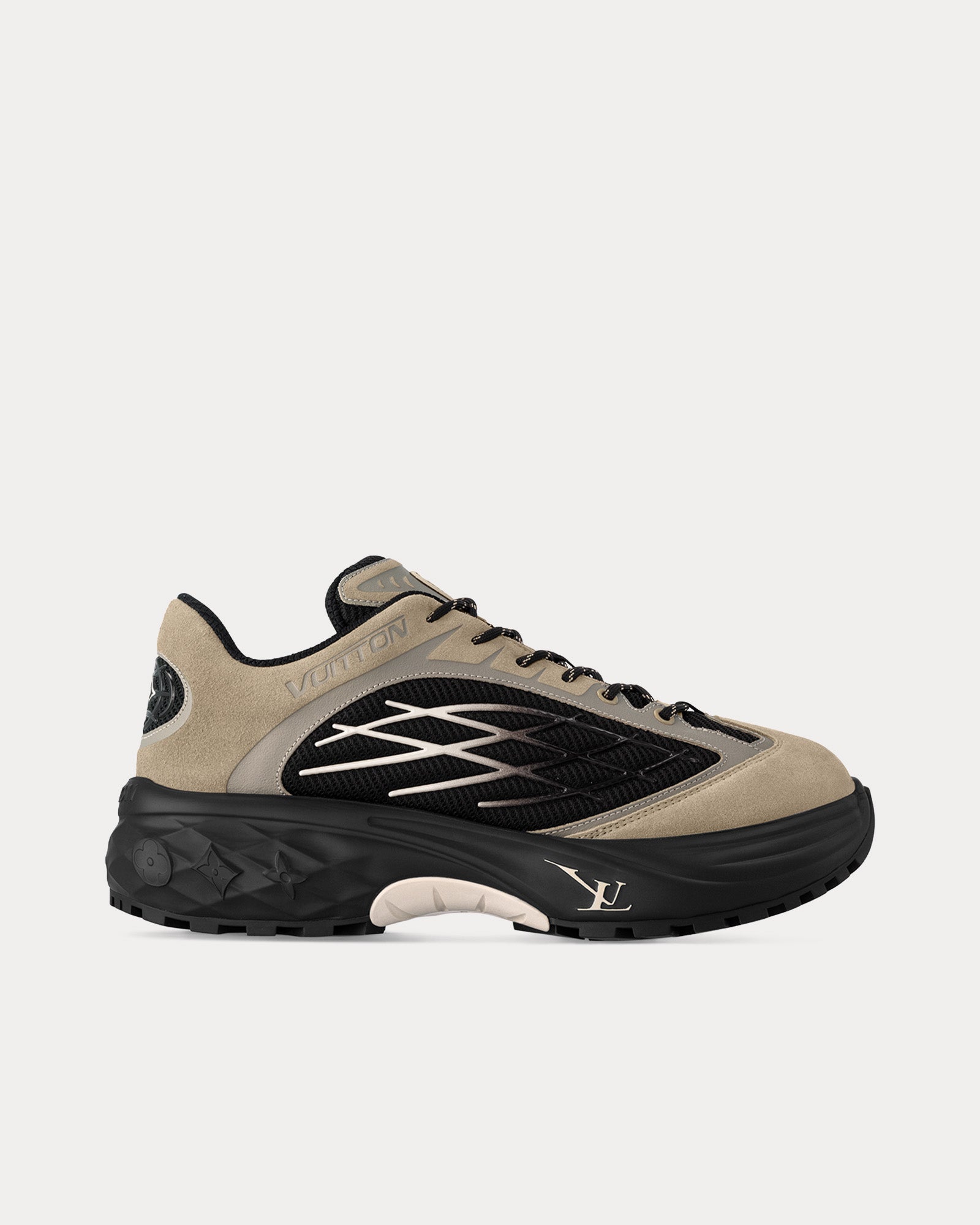 Louis Vuitton LV Discovery Lace Ups Taupe Brown Low Top Sneakers Sneak in Peace