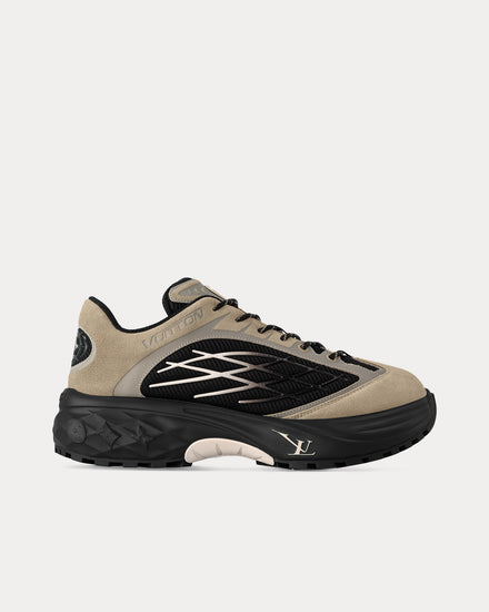 Louis Vuitton LV Discovery Lace Ups Taupe / Brown Low Top Sneakers - 1