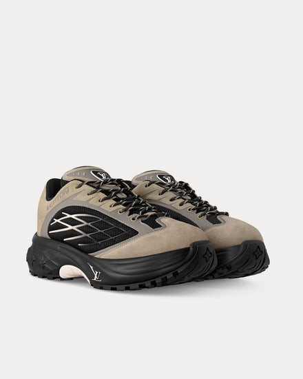 Louis Vuitton LV Discovery Lace Ups Taupe / Brown Low Top Sneakers - 3