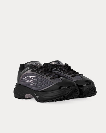 Louis Vuitton LV Discovery Lace Ups Black Low Top Sneakers - 3