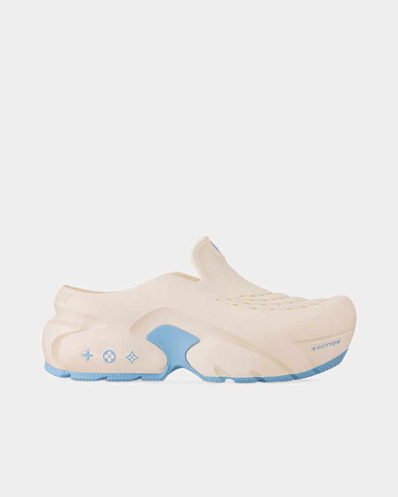 Louis Vuitton LV Shark White Clogs - 1