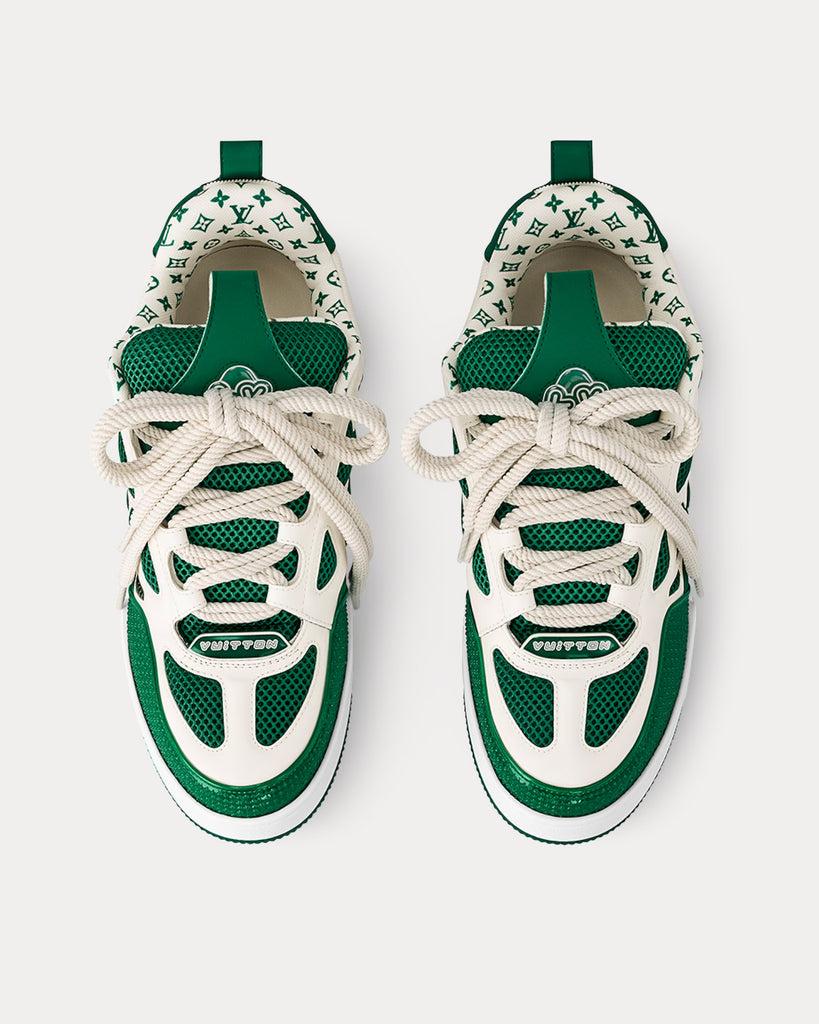 green and white louis vuitton sneakers