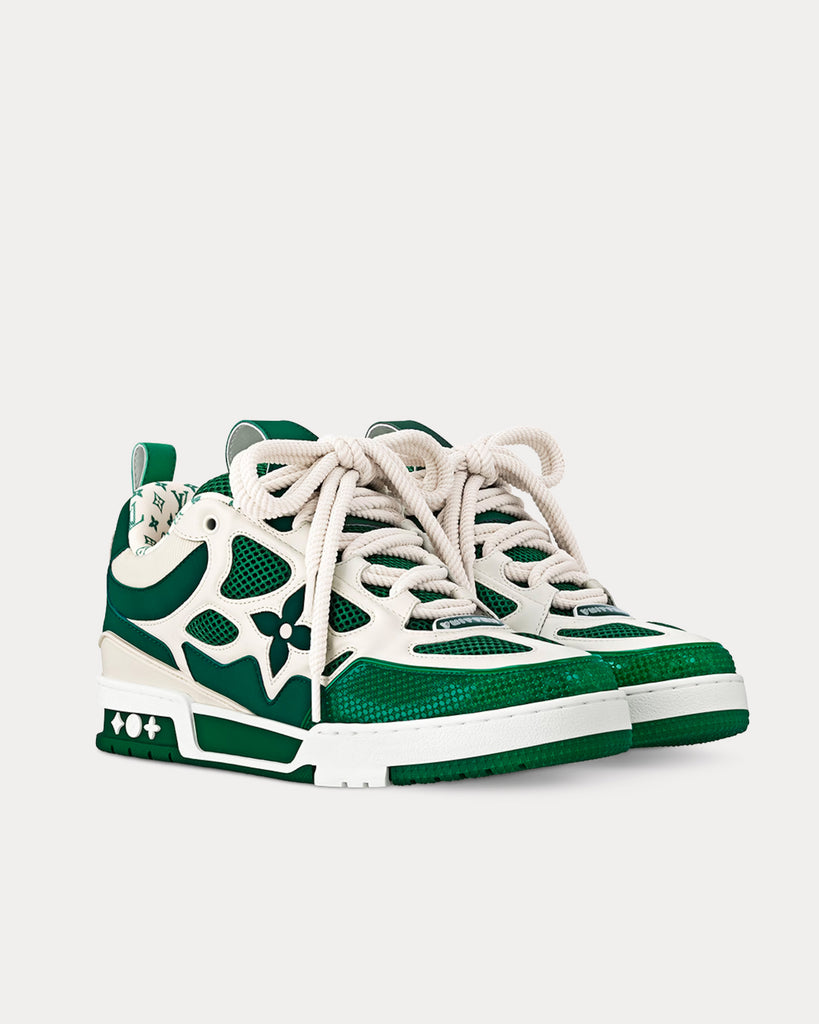 LV Skate Leather Green Low Top Sneakers