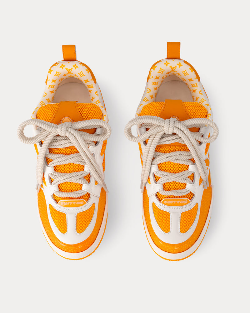 Louis Vuitton LV Skate Leather Yellow Low Top Sneakers - 2