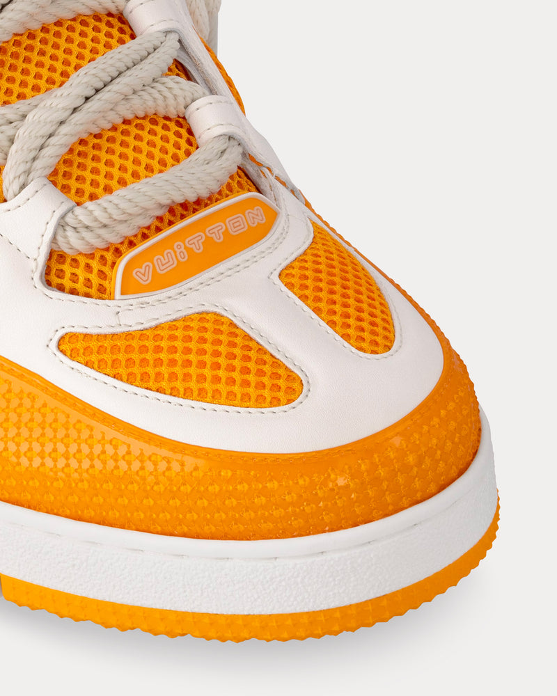 Louis Vuitton LV Skate Leather Yellow Low Top Sneakers - 6