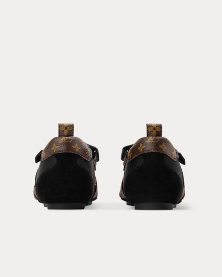 Louis Vuitton LV Sneakerina Mary Janes Black / Brown Slip On Sneakers - 4