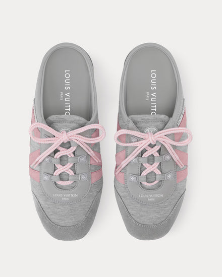 Louis Vuitton LV Sneakerina Open Back Grey Slip On Sneakers - 2