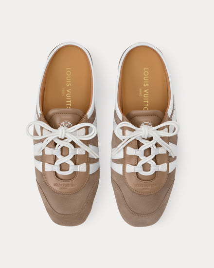 Louis Vuitton Women's LV Sneakerina Open Back Hazelnut Brown Slip