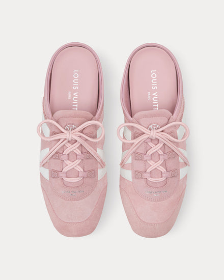 Louis Vuitton LV Sneakerina Open Back Rose Clair Pink Slip On Sneakers - 2
