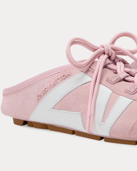 Louis Vuitton LV Sneakerina Open Back Rose Clair Pink Slip On Sneakers - 3
