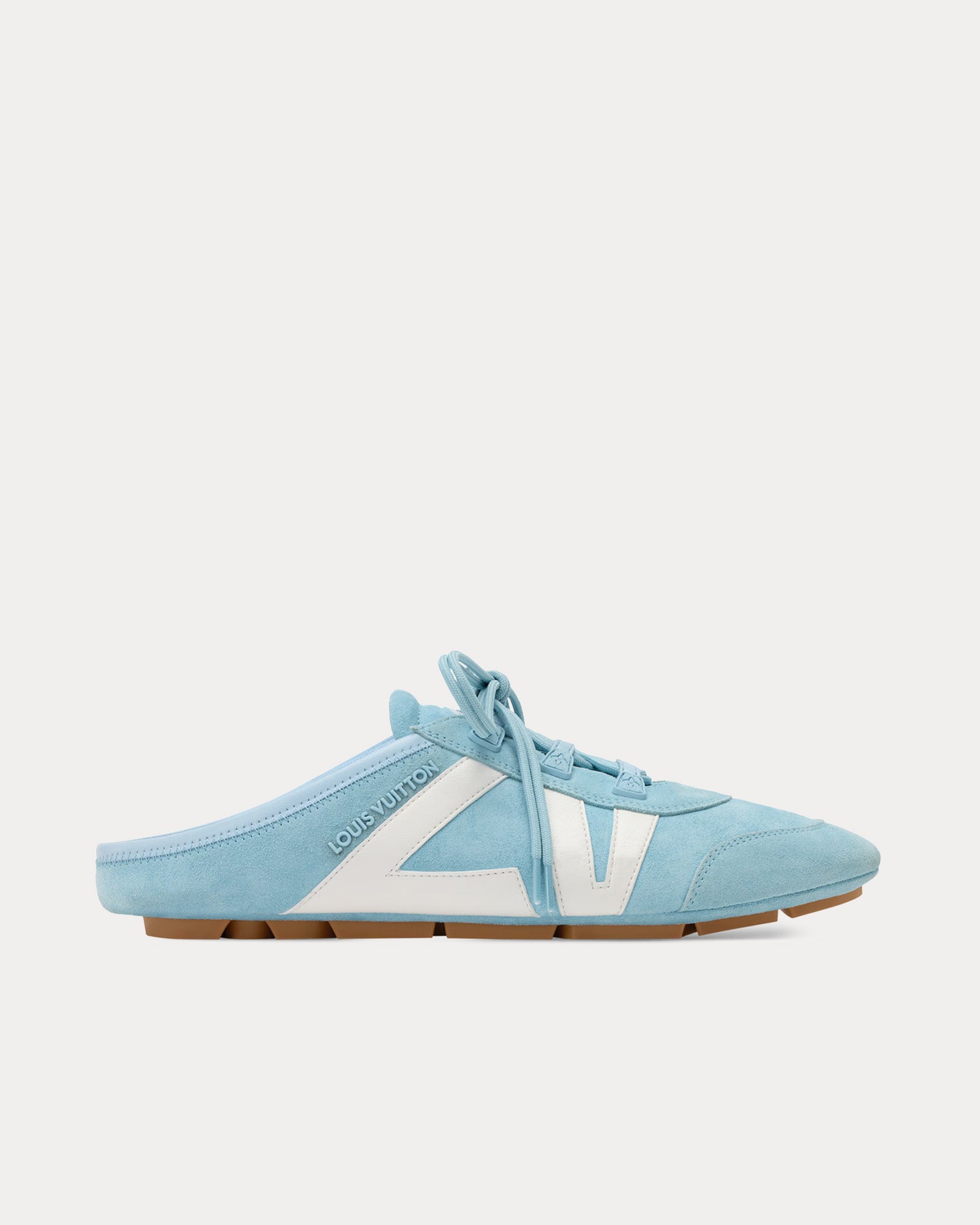 Louis Vuitton Women's LV Sneakerina Open Back Sky Blue Slip On