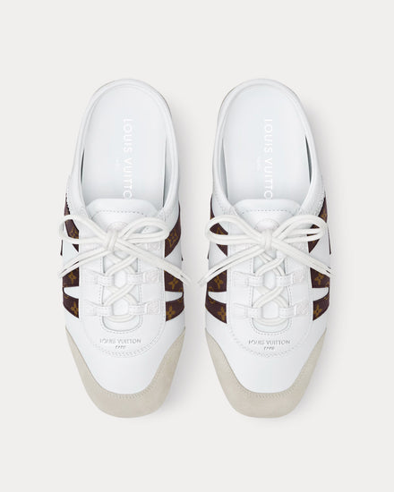Louis Vuitton LV Sneakerina Open Back White Slip On Sneakers - 2