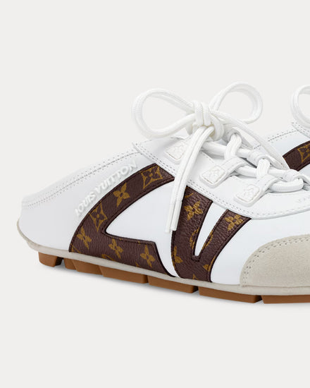 Louis Vuitton Women's LV Sneakerina Open Back White Slip On Sneakers