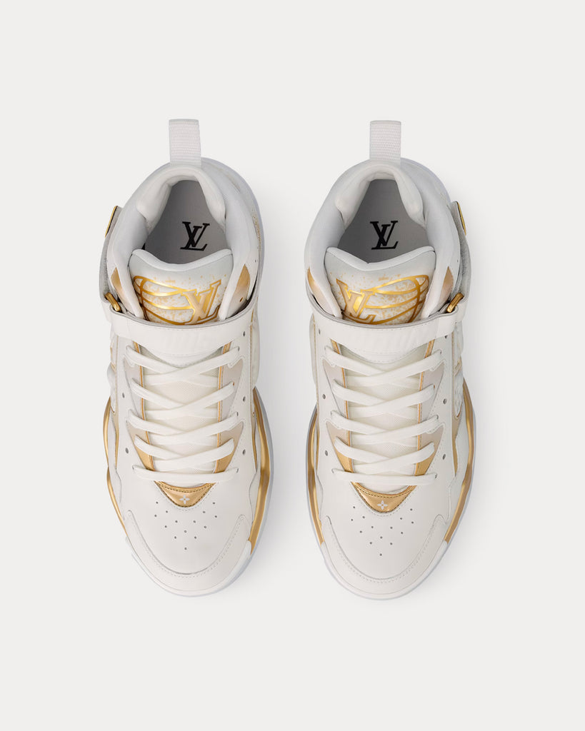 Louis Vuitton LV Trainer 2.0 Gold Mid Top Sneakers - Sneak in Peace