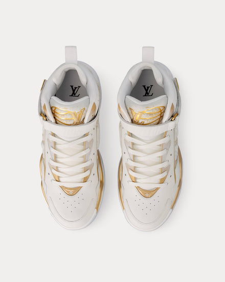 Louis Vuitton LV Trainer 2.0 Gold Mid Top Sneakers - 2