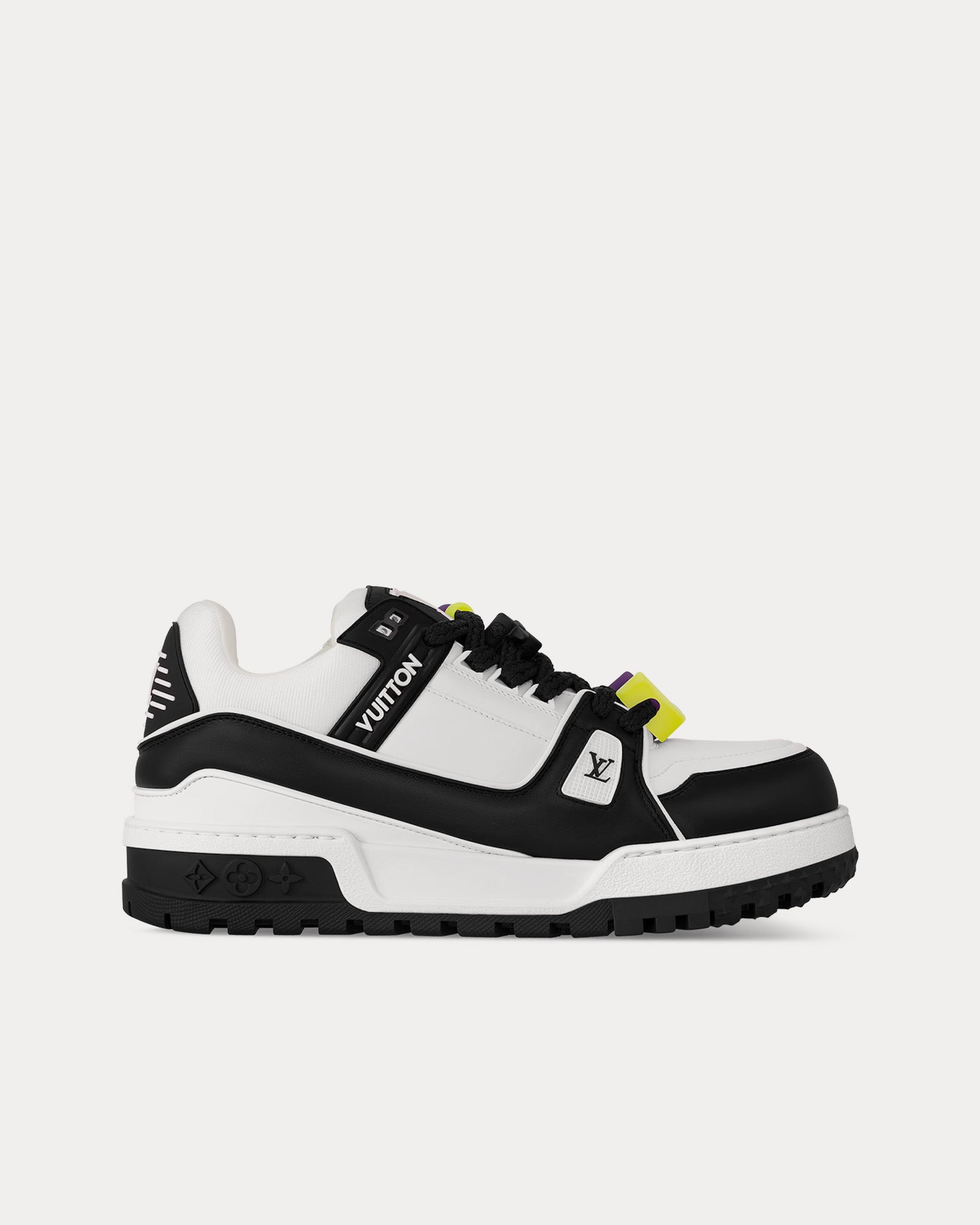 Men s LV Trainer Maxi Black White Low Top Sneakers