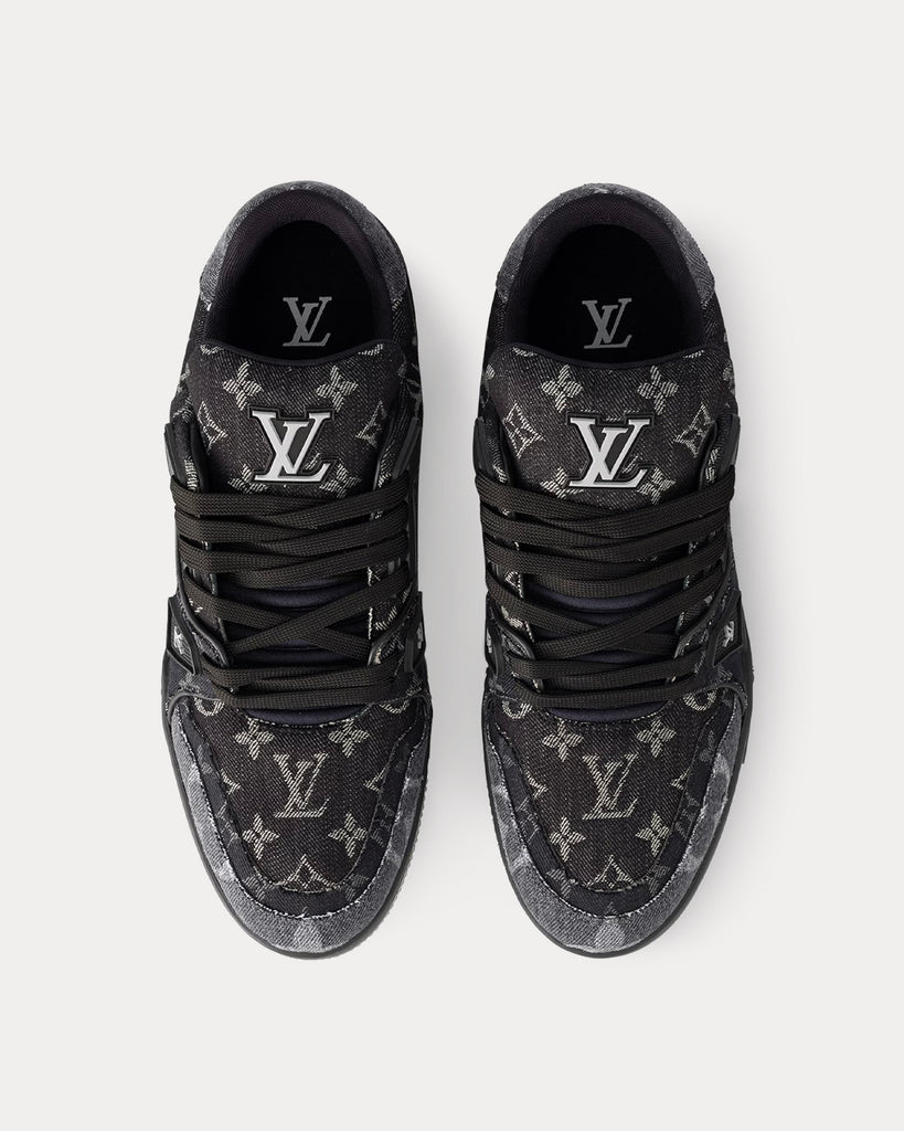 Louis Vuitton LV Trainer Monogram Denim Black Low Top Sneakers