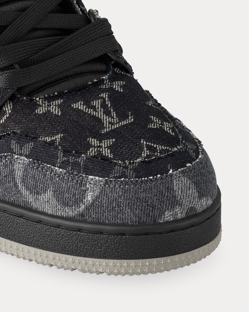 Louis Vuitton LV Monogram Black Denim Sneaker – Crepslocker