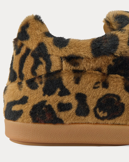 Louis Vuitton LV Yeti Leopard Printed Fur Beige Slip Ons - 6