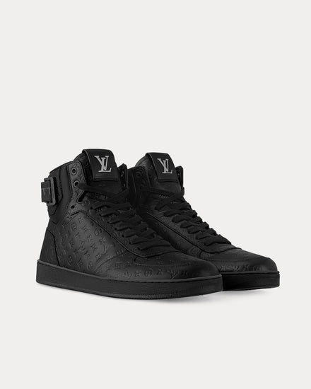 Louis Vuitton Men's Rivoli Sneaker Boot Black High Top Sneakers