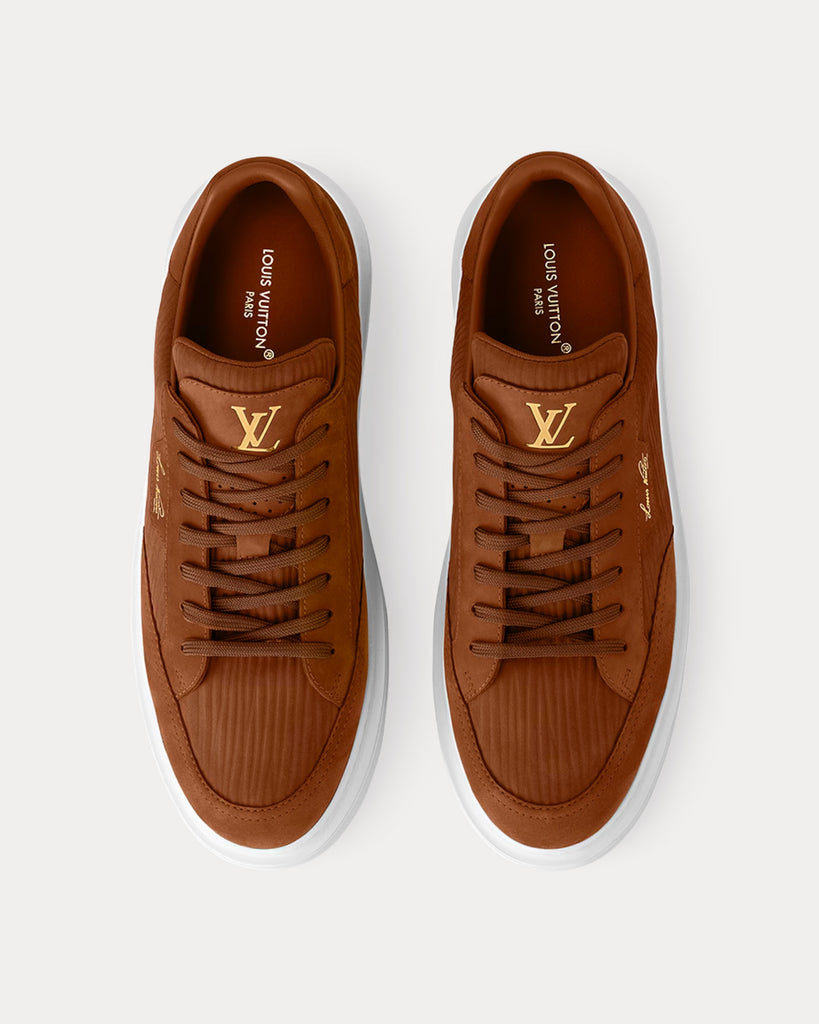 Louis Vuitton LV Trainers Moka Low Top Sneakers - Sneak in Peace