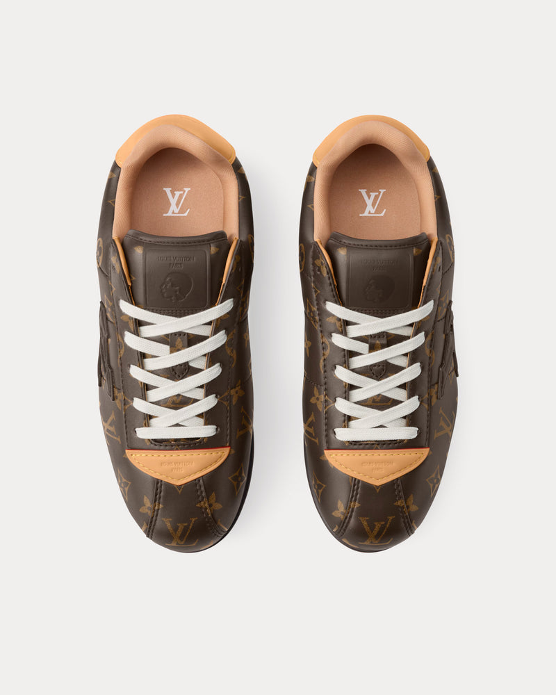 Louis Vuitton LV Buttersoft Monogram-Printed Brown Low Top Sneakers - 2