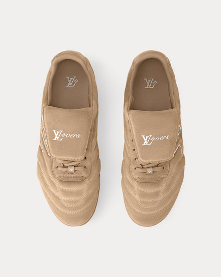 Louis Vuitton LV Footprint Soccer Trainer Beige Low Top Sneakers - 2